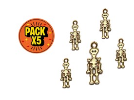 Dije Esmaltado Esqueleto x 5 unidades